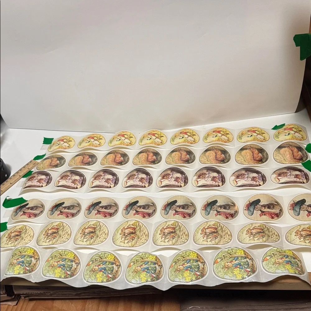 Vintage Beatrix Potter character stickers scenes The Tale of Peter Rabbit - Picture 2 of 5